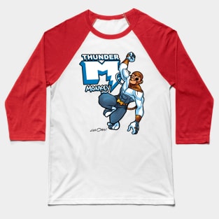 Thunder Monkey comic book style with logo. Baseball T-Shirt